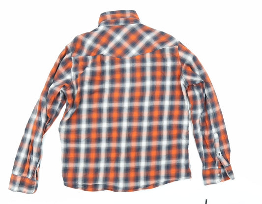 Mens UK Size L Logg Multicoloured  Button-Up Long Sleeve Casual Shirt