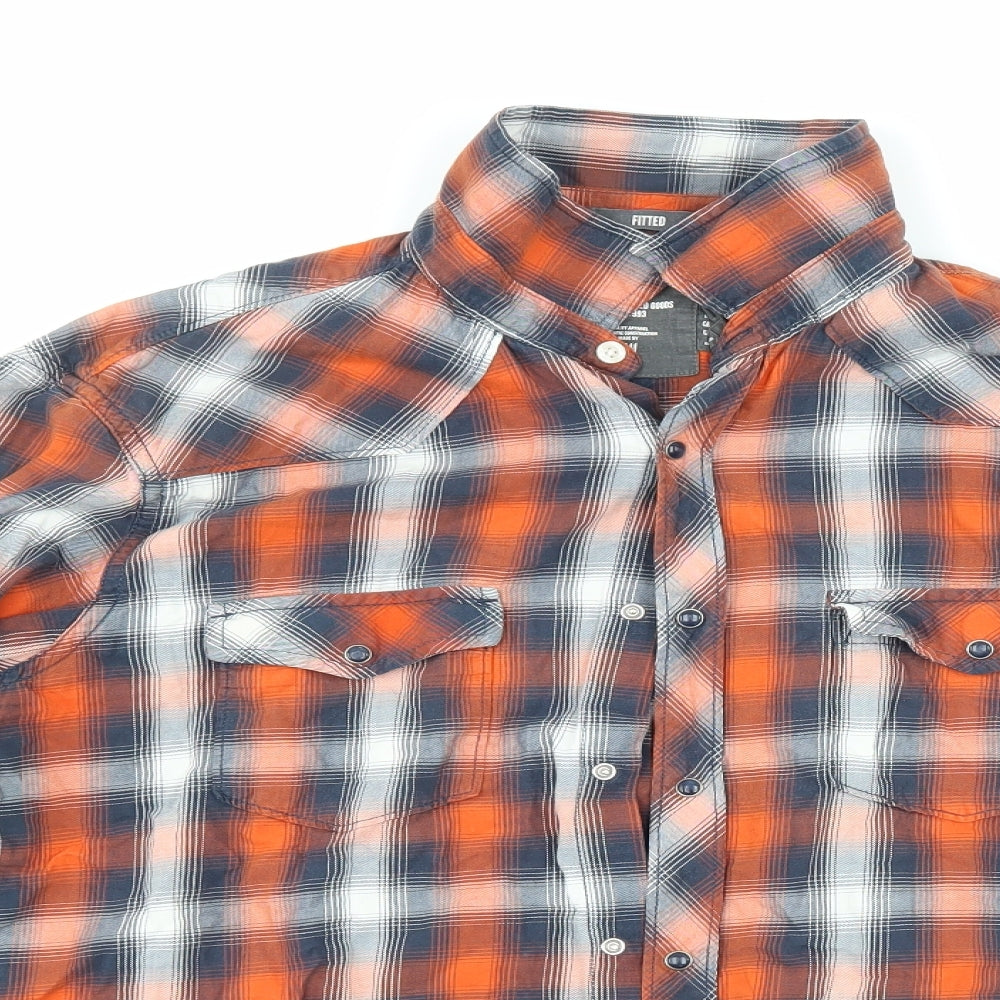 Mens UK Size L Logg Multicoloured  Button-Up Long Sleeve Casual Shirt