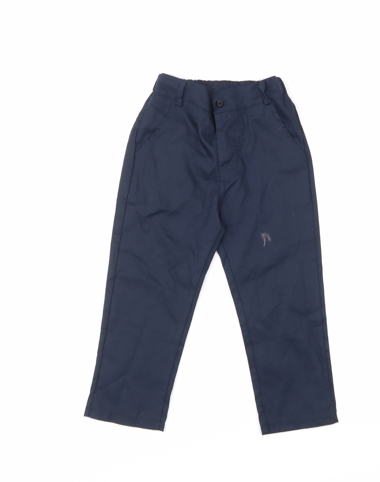 Preworn Boys Black    Trousers Size 4 Years