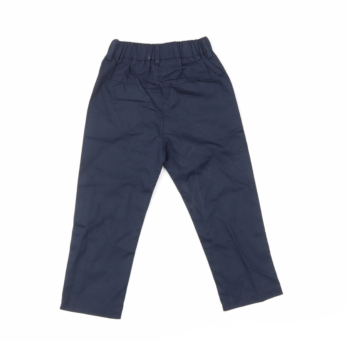Preworn Boys Black    Trousers Size 4 Years