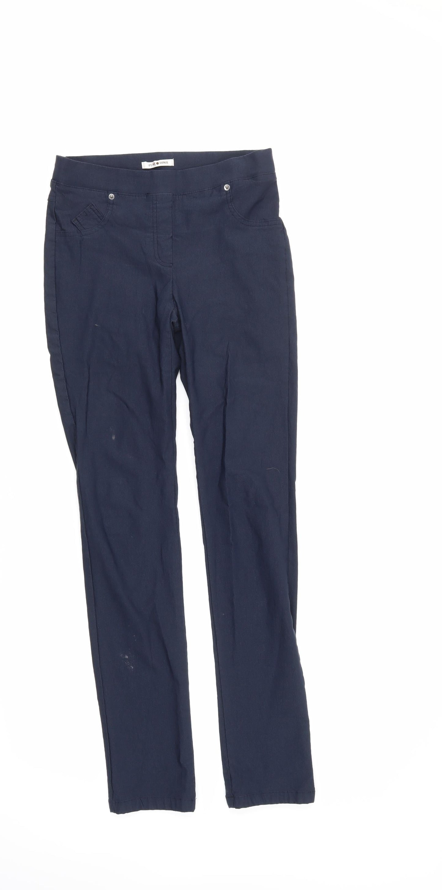 Womens UK Size 6 Punt Roma Slim Fit  Blue Trousers