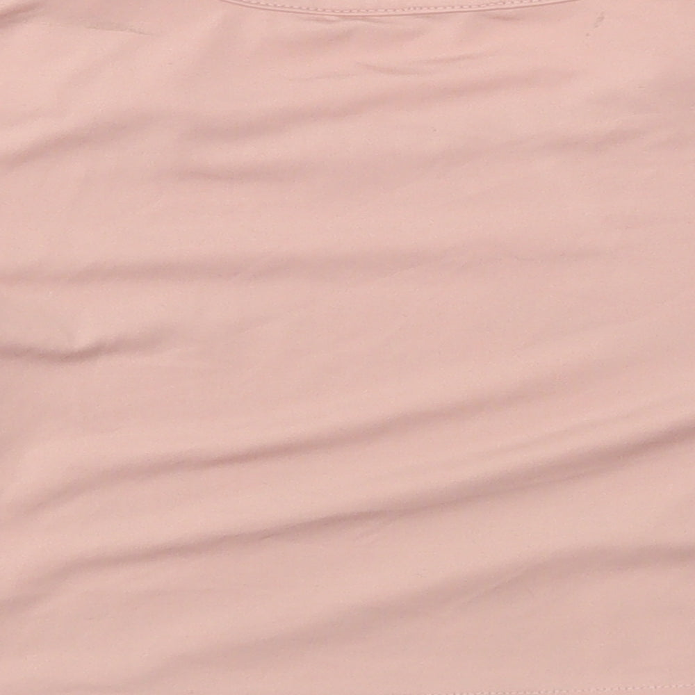SheIn Girls Pink Solid  Top Nightshirt