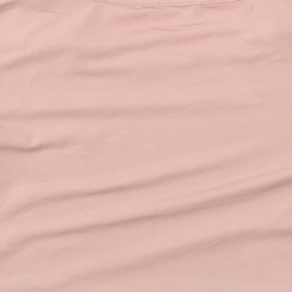 SheIn Girls Pink Solid  Top Nightshirt