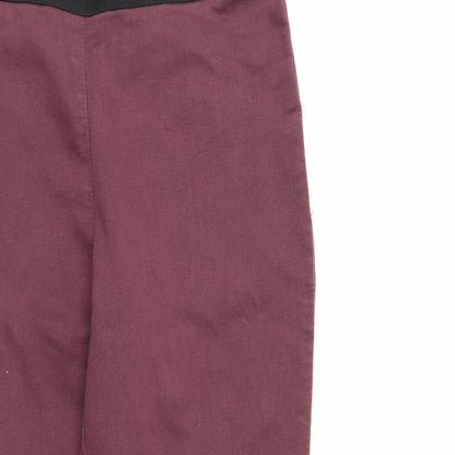 M&S Womens Red   Trousers  Size 12 L25 in