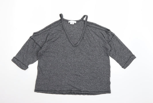 Cooperative Womens Grey  Knit Pullover Jumper Size S