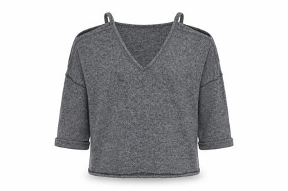 Cooperative Womens Grey  Knit Pullover Jumper Size S