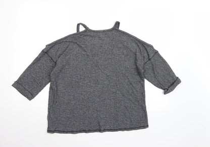 Cooperative Womens Grey  Knit Pullover Jumper Size S