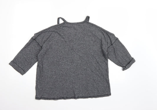 Cooperative Womens Grey  Knit Pullover Jumper Size S