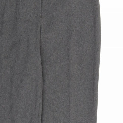 George Womens Grey  Rayon Dress Pants Trousers Size 14 L30 in