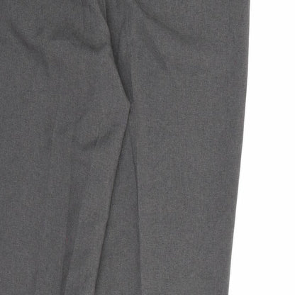George Womens Grey  Rayon Dress Pants Trousers Size 14 L30 in