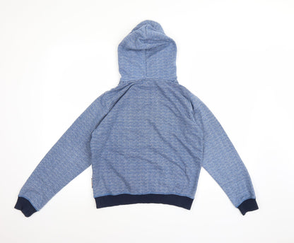 Lee Cooper Boys Blue Striped  Pullover Hoodie Size 13 Years
