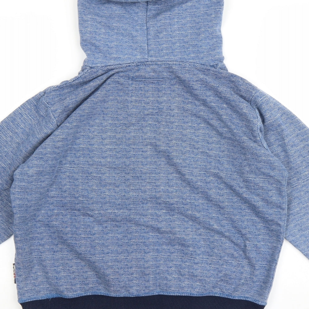 Lee Cooper Boys Blue Striped  Pullover Hoodie Size 13 Years