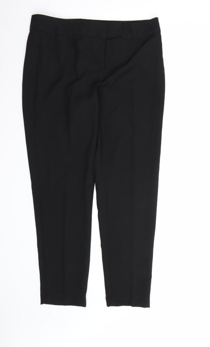 George Womens Black  Rayon Dress Pants Trousers Size 12 L28 in