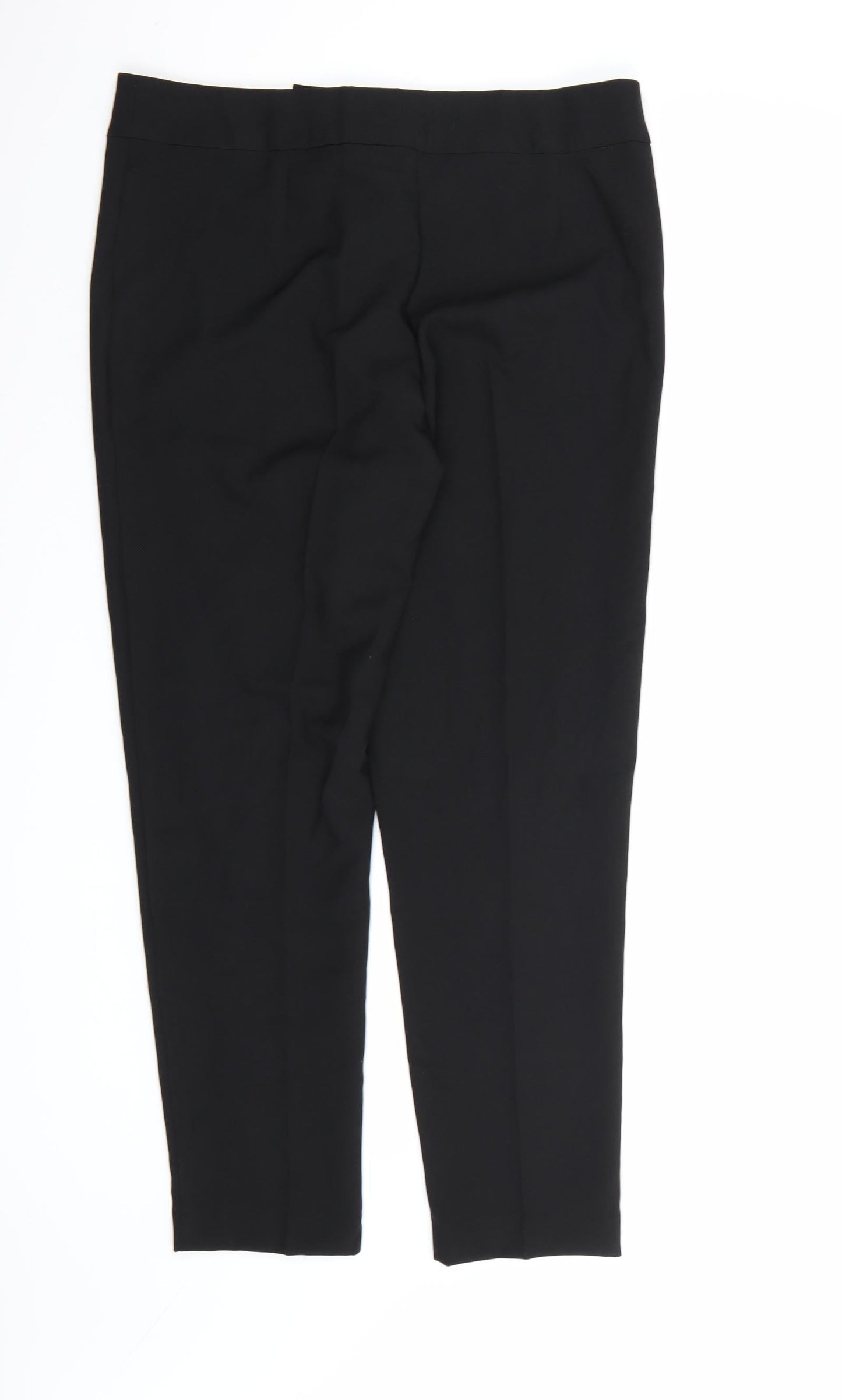 George Womens Black  Rayon Dress Pants Trousers Size 12 L28 in