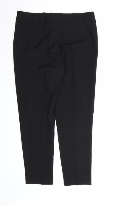 George Womens Black  Rayon Dress Pants Trousers Size 12 L28 in