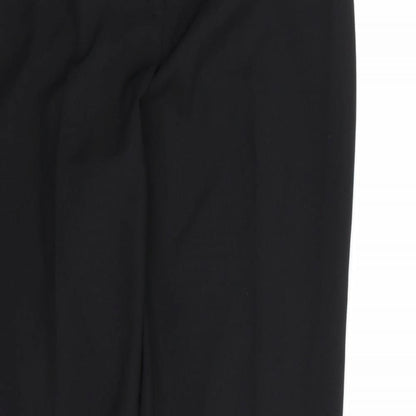 George Womens Black  Rayon Dress Pants Trousers Size 12 L28 in