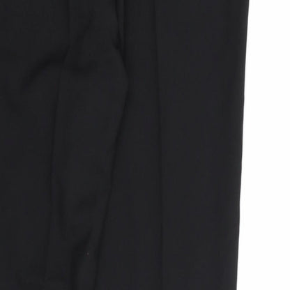 George Womens Black  Rayon Dress Pants Trousers Size 12 L28 in