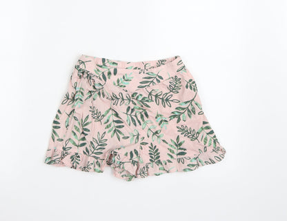 George Girls Pink Floral  Hot Pants Shorts Size 6-7 Years
