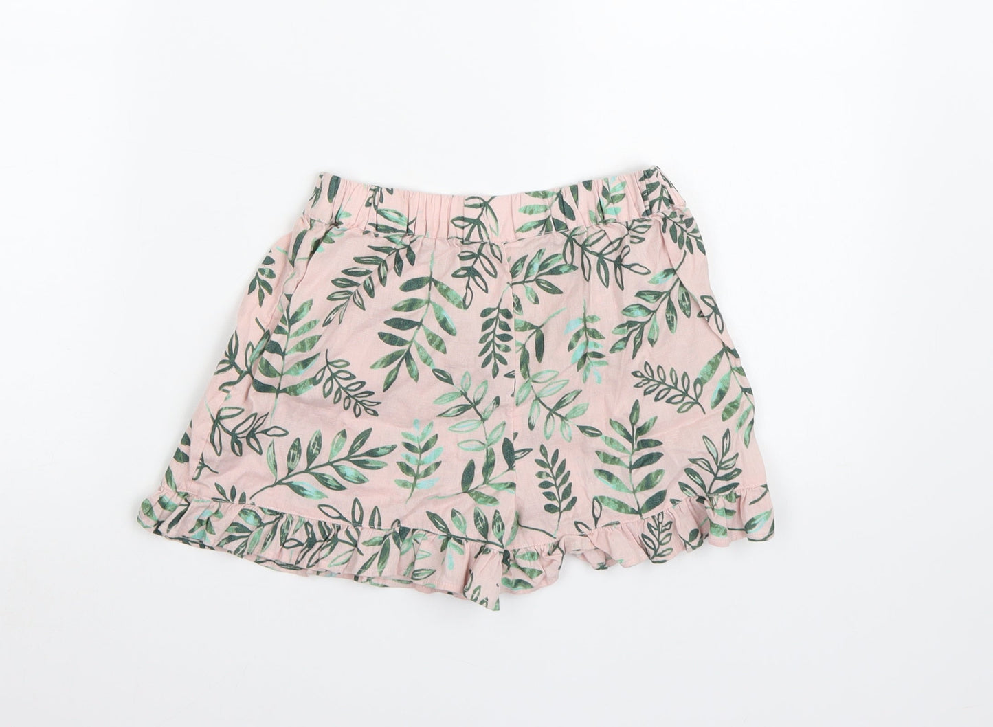 George Girls Pink Floral  Hot Pants Shorts Size 6-7 Years