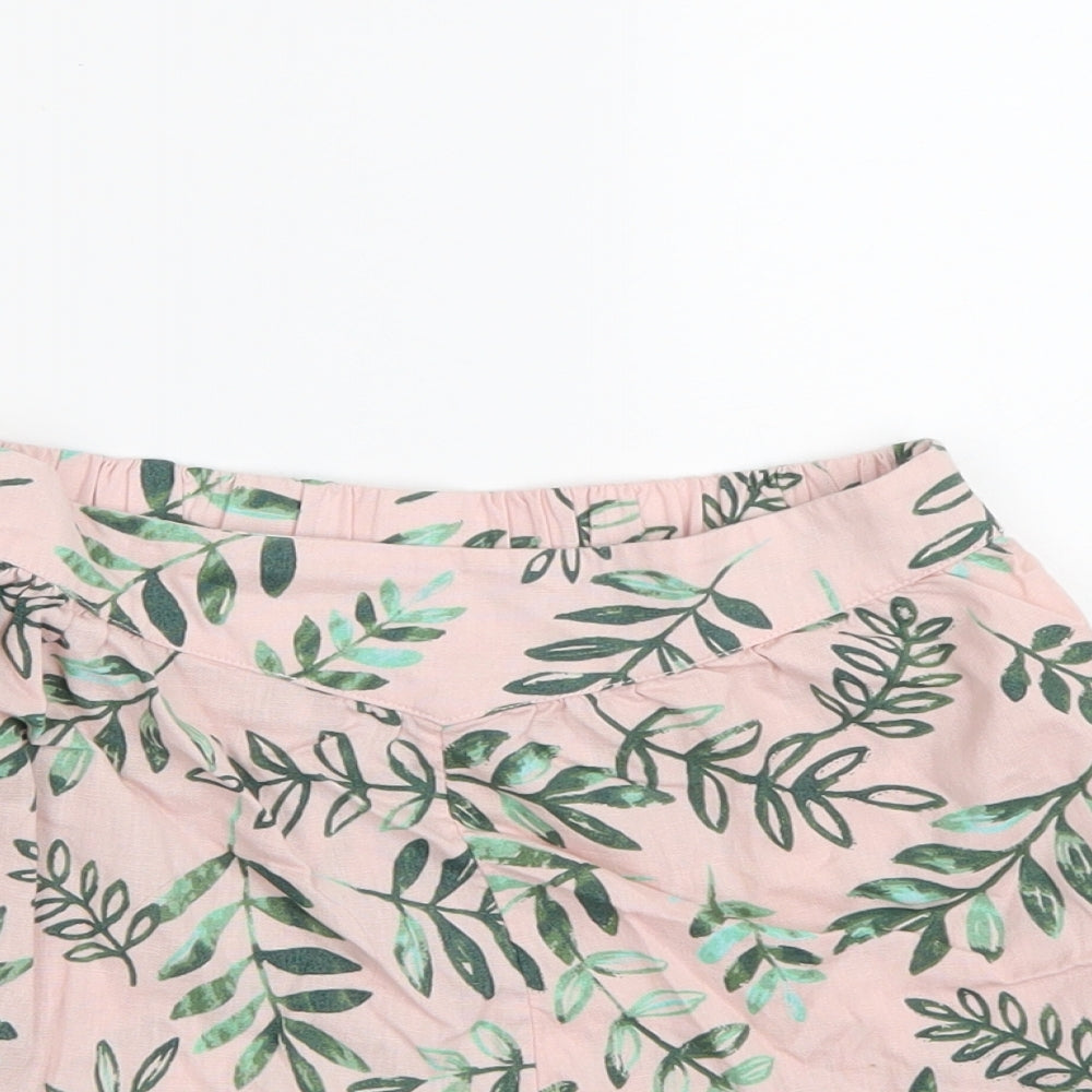 George Girls Pink Floral  Hot Pants Shorts Size 6-7 Years