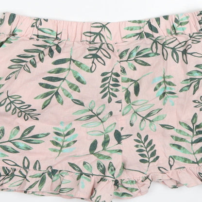 George Girls Pink Floral  Hot Pants Shorts Size 6-7 Years
