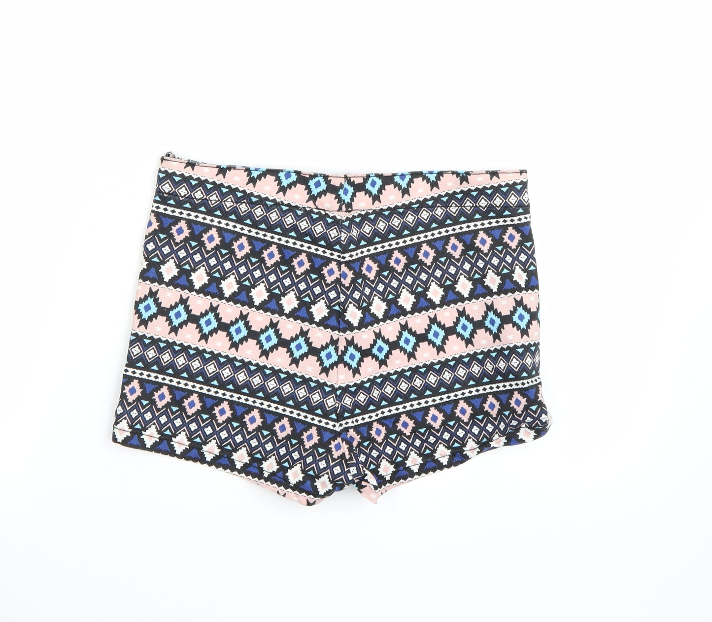 H&M Womens Multicoloured Geometric  Cut-Off Shorts Size 12
