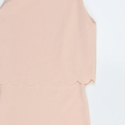 New Look Womens Pink   Bodycon  Size 10  - Scallop Hem