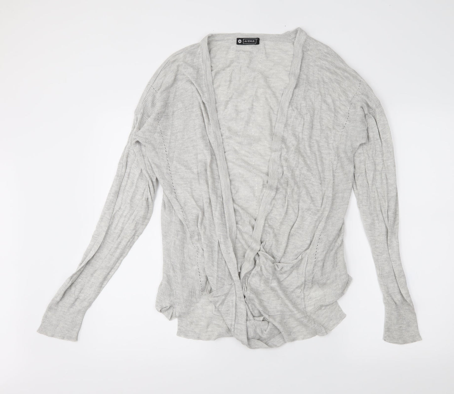 Avenue Womens Grey   Cardigan Jumper Size 16