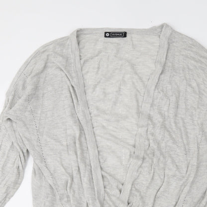 Avenue Womens Grey   Cardigan Jumper Size 16