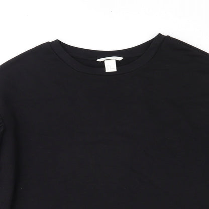 H&M Womens Black   Pullover Jumper Size M