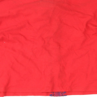 Womens UK Size 8 Topshop Red Basic Blouse