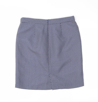 Kew 159 Womens Blue Polka Dot  Straight & Pencil Skirt Size XL