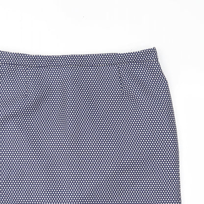 Kew 159 Womens Blue Polka Dot  Straight & Pencil Skirt Size XL