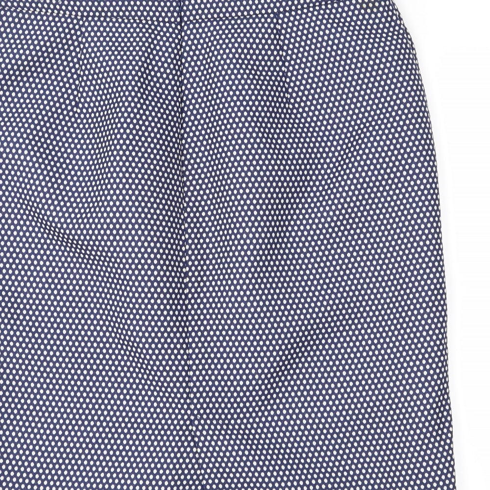 Kew 159 Womens Blue Polka Dot  Straight & Pencil Skirt Size XL