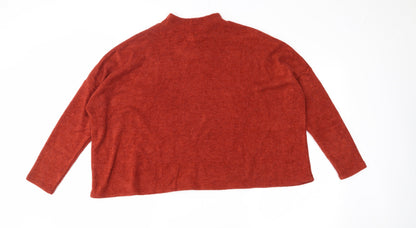 H&M Womens Orange   Pullover Jumper Size S