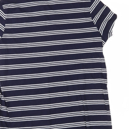 Womens UK Size 10 ASOS Blue Basic Polo