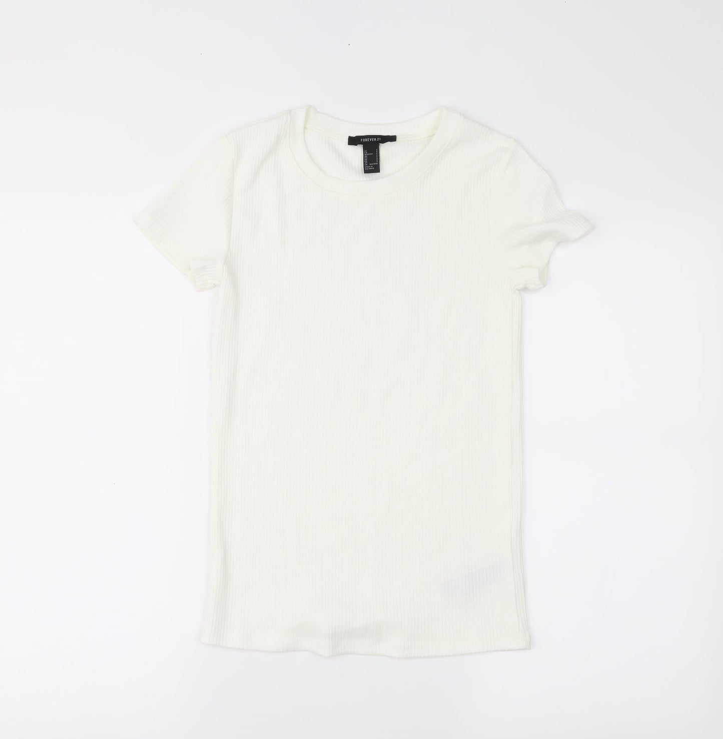 FOREVER 21 Womens White   Basic Blouse Size S