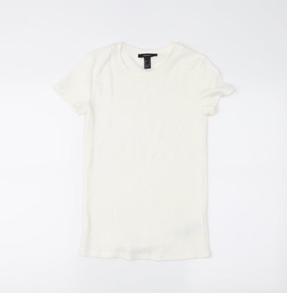 FOREVER 21 Womens White   Basic Blouse Size S
