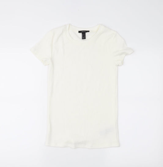 FOREVER 21 Womens White   Basic Blouse Size S