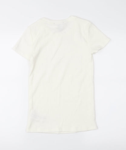 FOREVER 21 Womens White   Basic Blouse Size S