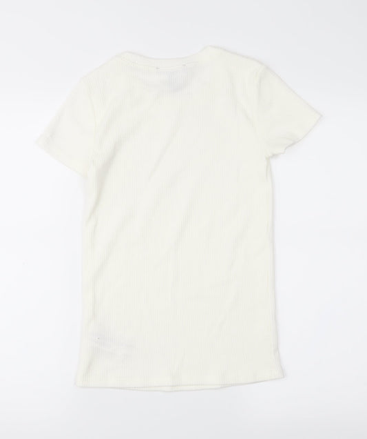 FOREVER 21 Womens White   Basic Blouse Size S