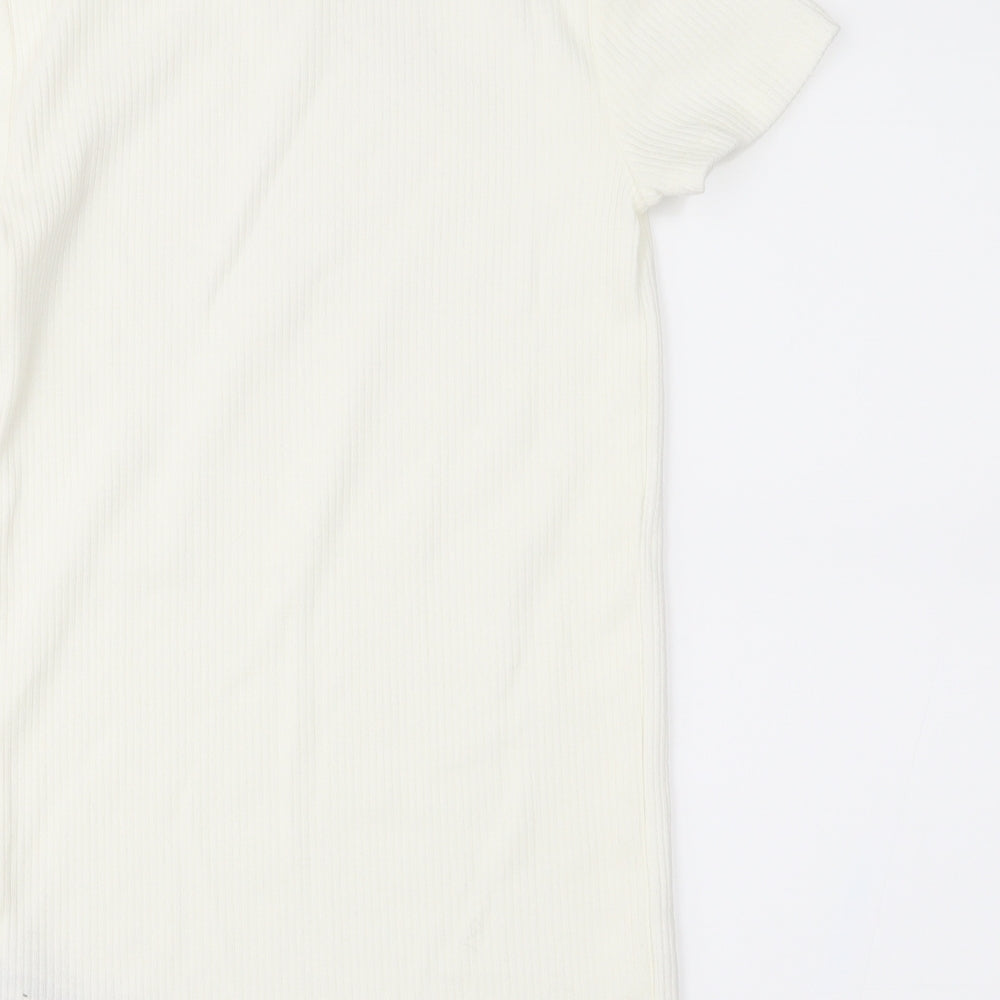 FOREVER 21 Womens White   Basic Blouse Size S