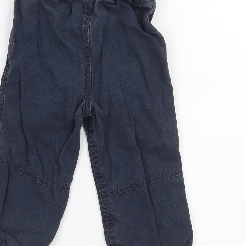George Boys Blue   Cropped Trousers Size 9-12 Months