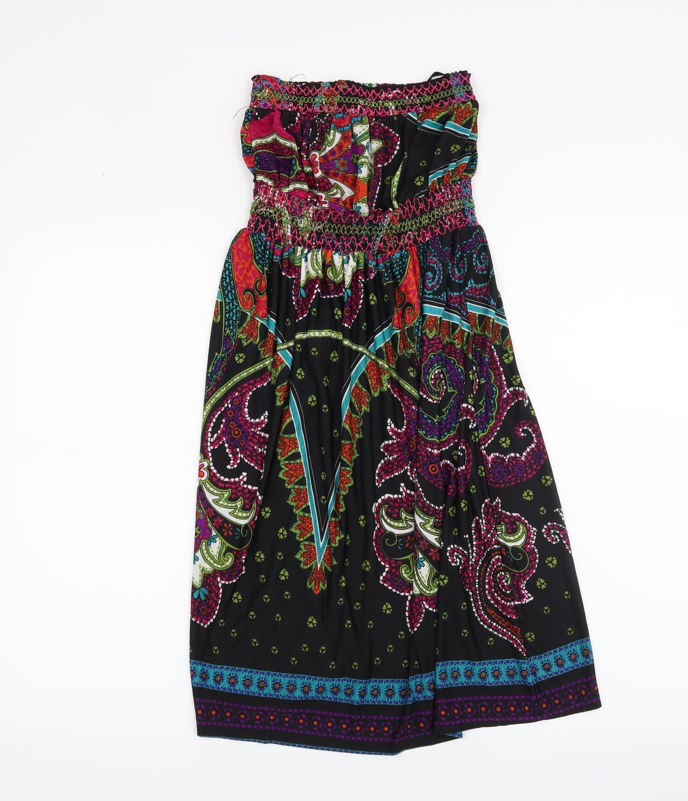 AX Paris Womens Black Paisley  A-Line  Size 8