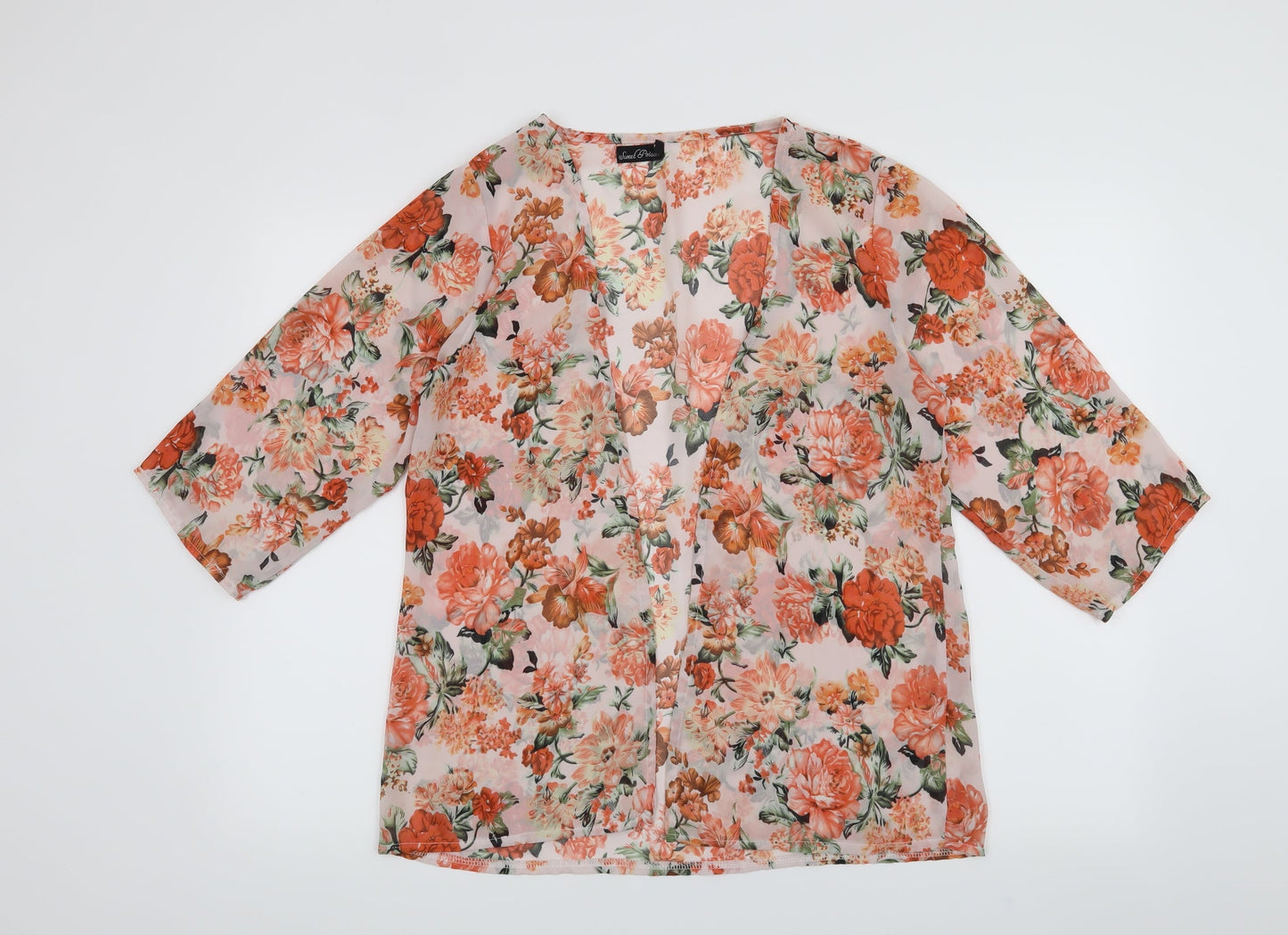 Sweet poison Womens Pink Floral  Cardigan Jumper Size 10