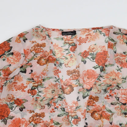 Sweet poison Womens Pink Floral  Cardigan Jumper Size 10