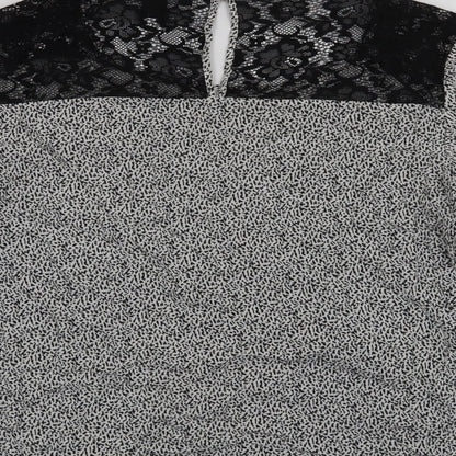 Womens UK Size 12 Atmosphere Black Basic Blouse