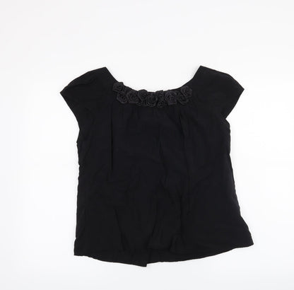 Womens UK Size S River Island Black Basic Blouse
