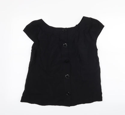 Womens UK Size S River Island Black Basic Blouse