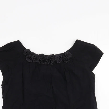Womens UK Size S River Island Black Basic Blouse